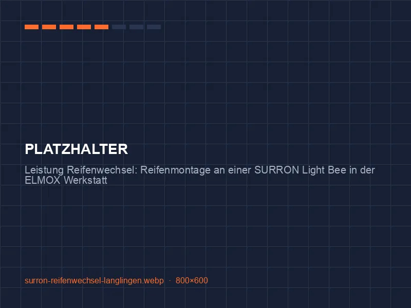 Reifenmontage an einer SURRON Light Bee in der ELMOX Werkstatt